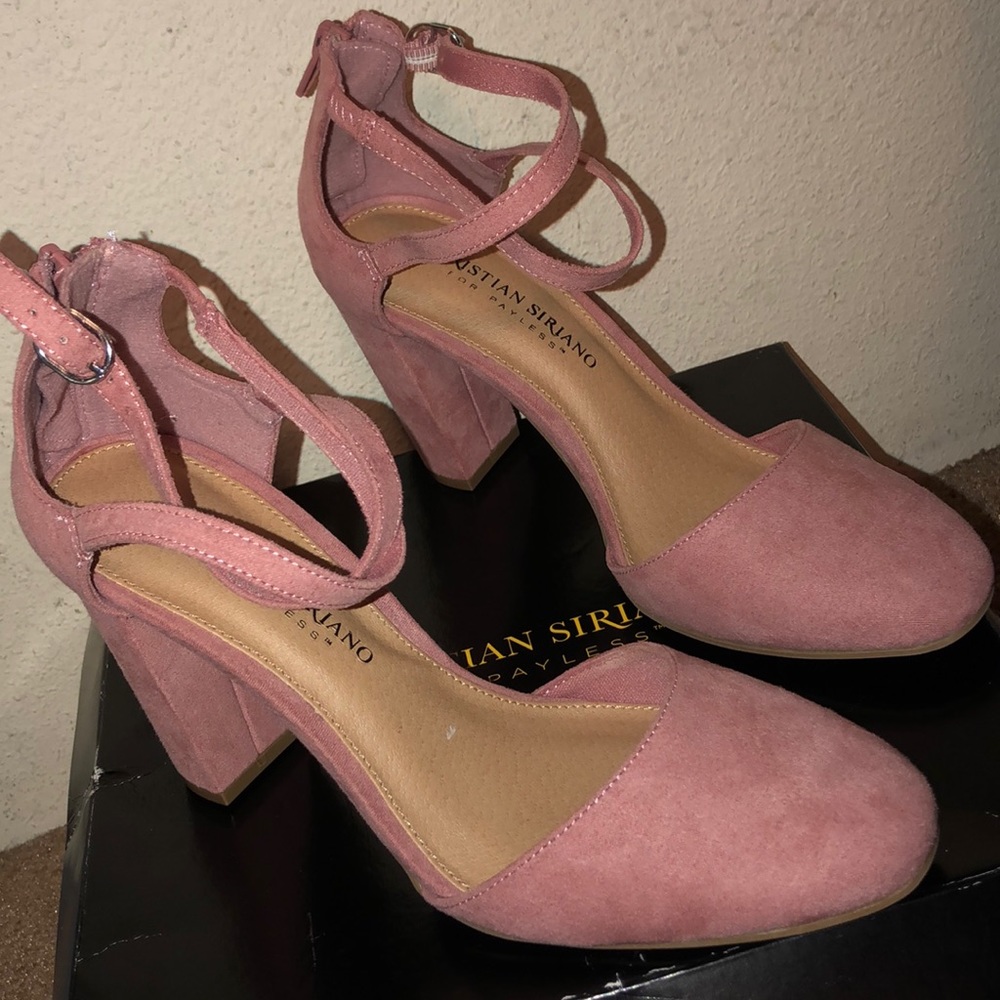 Dust pink heels